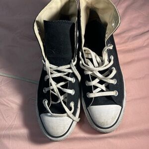 Converse Black and White High-Top Sneakers